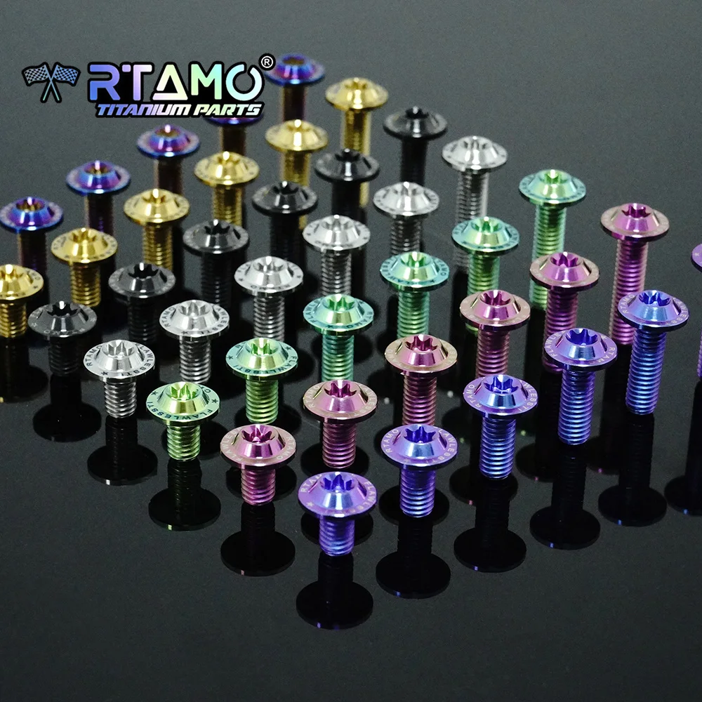 Bolt Titanium M6X10/12/15/18/20/25/30mm Torx Head Bike Motorcycle Modification Decoration Screw Ti Fastener 1pc