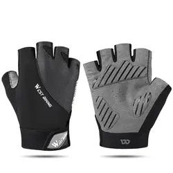 Versatile Half Finger Cycling and Sports Gloves - M (Gray)
