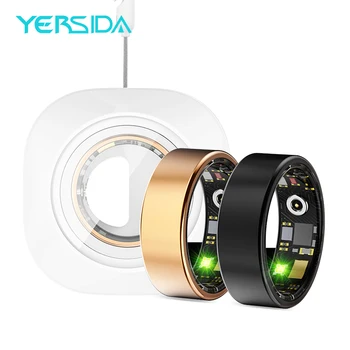 Woman R11M Sport Smart Ring W/ Charging Case Sleep Monitoring Heart Rate Blood Oxygen Monitor Waterproof IP68 For Run Cycling 1