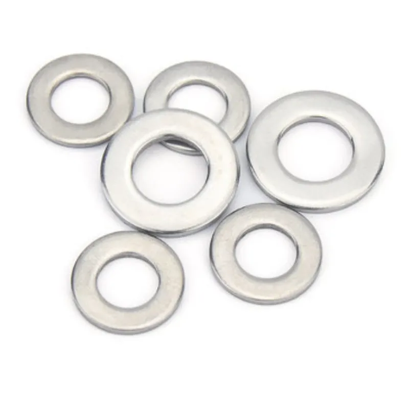 10-100PCS DIN125 M1.6 M2 M2.5 M3 M3.5 M4 M5 M6 M8 m10 m12 304 Stainless Steel Flat Washer Plain Washer Flat gasket