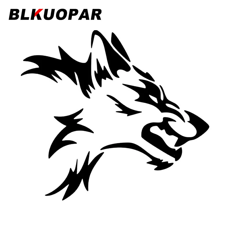 

Наклейки на бампер BLKUOPAR с изображением черного зверя, головы волка
