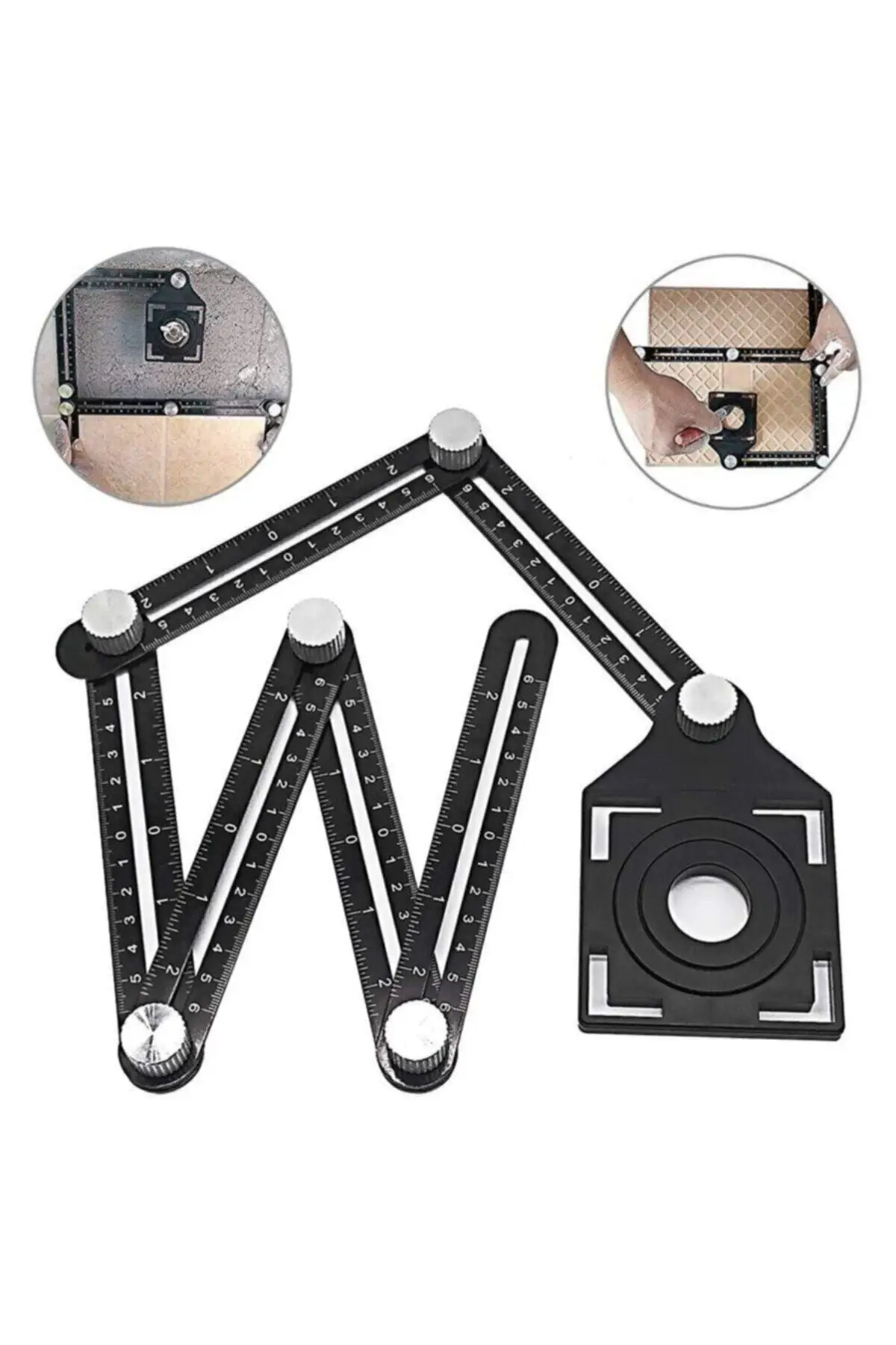 Aluminium-Alloy-Angle-Finder-Measuring-Ruler-Perforated-Mold-template ...