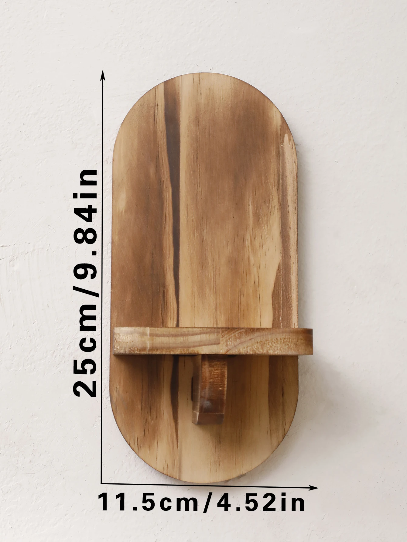 Oval Holzregal 15