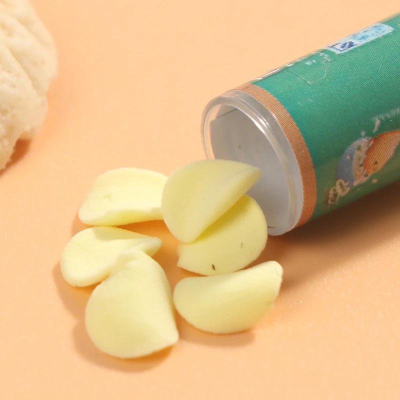 1 set/3 pcs 1:12 Dollhouse Miniature Food Potato Chips BottlesMini Simulation Potato Chips Bottle Dolls Kitchen Food Toys 6