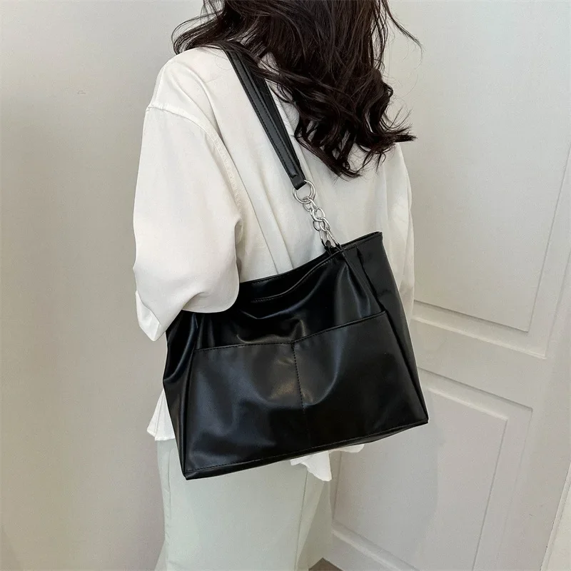 

Student Class Large Capaci Bag Women New Trendy South korea Tote Bag Shoulder Commuter Bag Shopping Bag