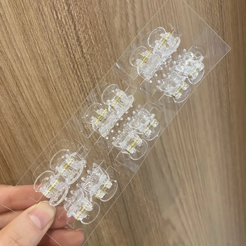 12 teile/satz süße Mini-Haar krabbe für Baby Mädchen Kinder Haars pange Krallen Dame kleine Haar Kralle Clips Haar Zubehör für Kind – Detail 14
