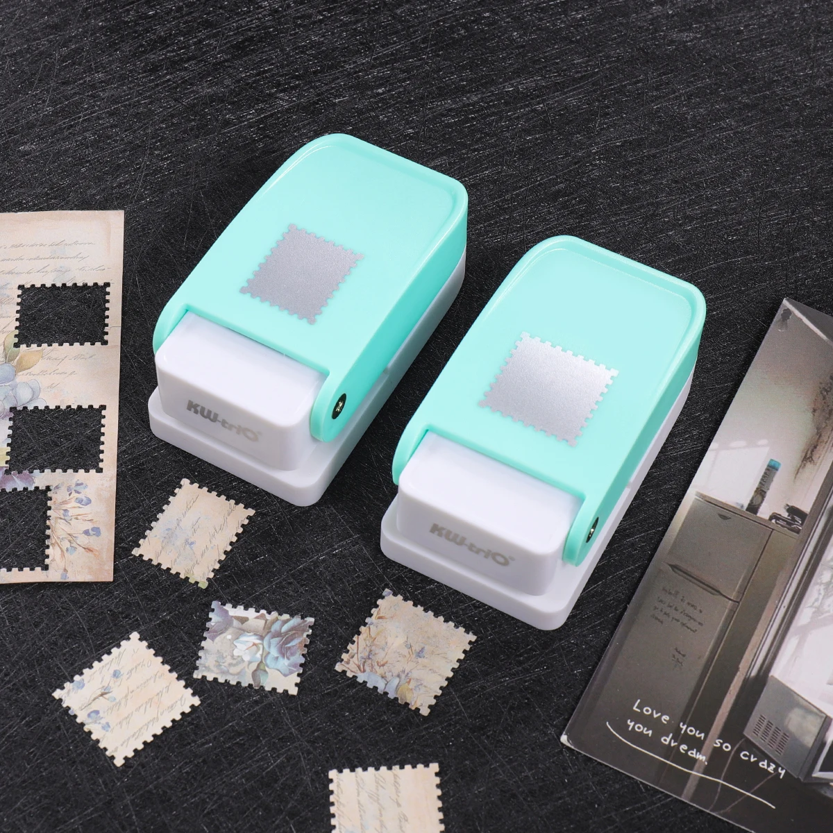 휴대용 스탬프 모양 종이 펀치, 공예, 스크랩북킹, DIY 카드, 선물 제작 및 종이 공예 용품