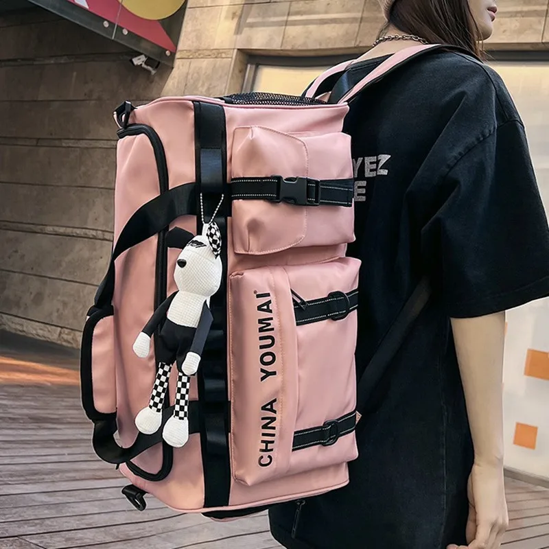 TAPIVA Bolsa De Viaje Grande Para Hombre, Bolso De Mano, Bolsa De Lona Multifuncional, Fin De Semana, Bolsas De Gimnasio Para Mujeres, Bolsa De Hombro Cruzada, Almacenamiento De Zapatos