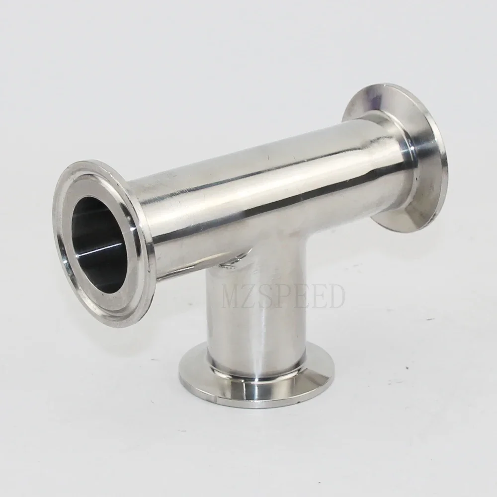 

OD 51MM 2" 3 Way Tee Stainless Steel SS304 Sanitary Tri Clamp Type 3 Way Weld Ferrule OD 64MM Pipe Fittings