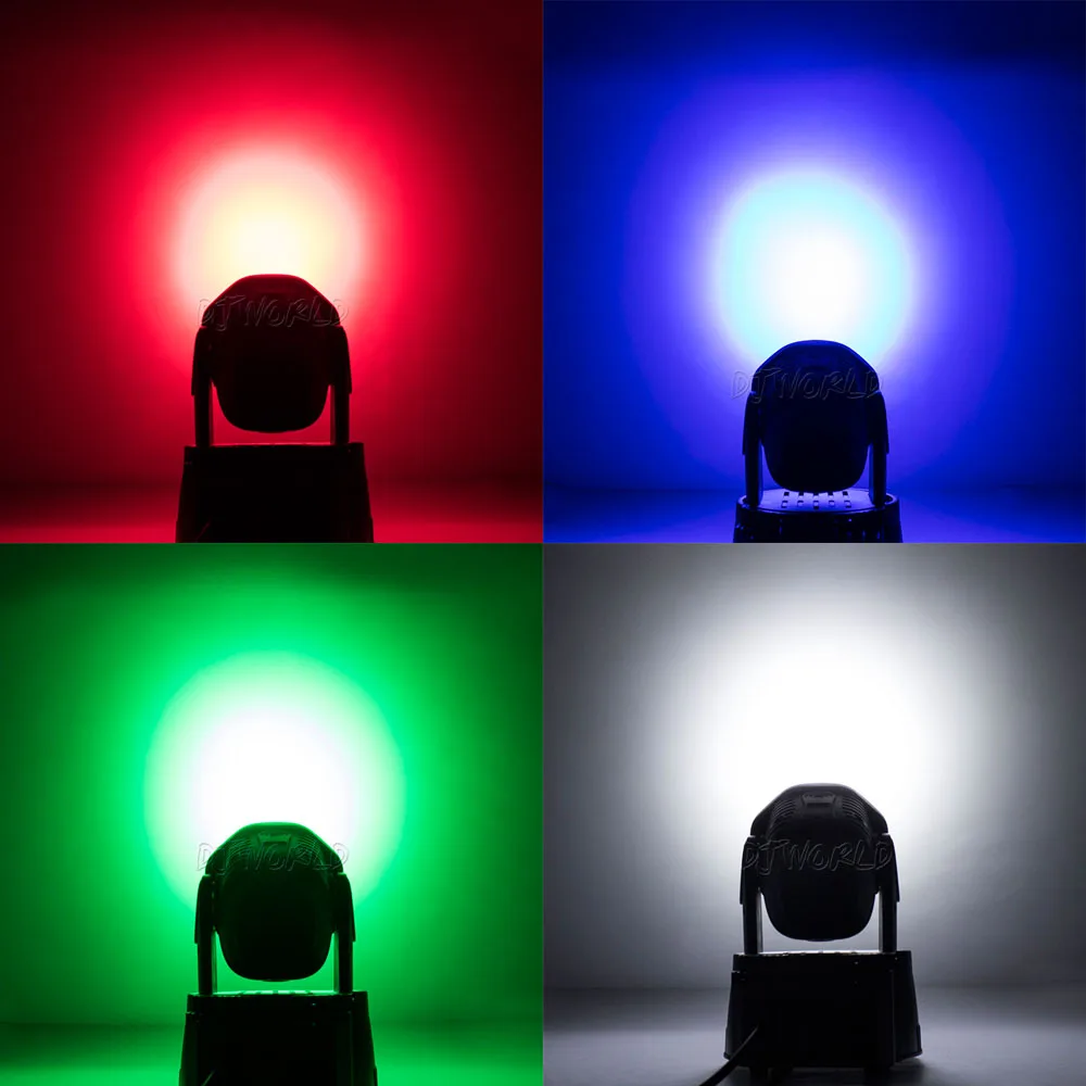 7x12W LED Moving Head Light 4 IN 1 RGBW Professional Stage Effect 10/15DMX Wash Light for Disco DJ Music Party Dance Club