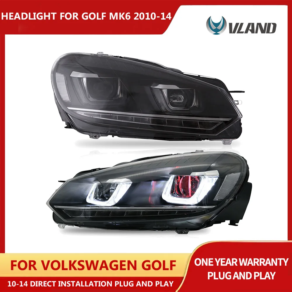 VLANDHeadlampCarHeadlightAssemblyForVolkswagenGolfMk6GTI2010