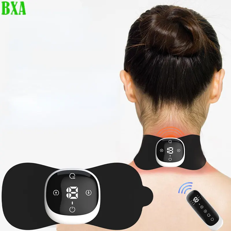 Electric Body Massager LCD Display EMS Neck Massager 6 Mode Cervical ...