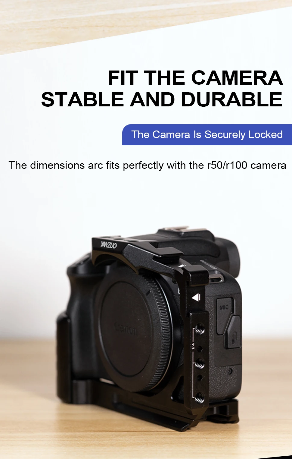 R50  Camera Cage For Canon R50/R100 Aluminum Photography Expansion Frame Kit Loc