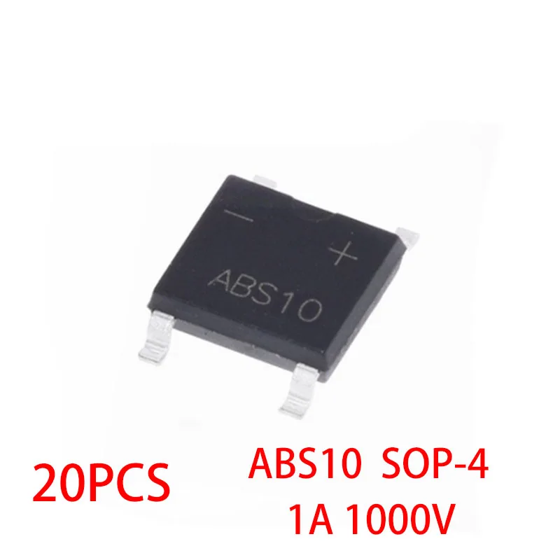 20-Pack MB6S Mini SMD Bridge Rectifiers — 0.5A, 600V, Fast Ship From US Stock