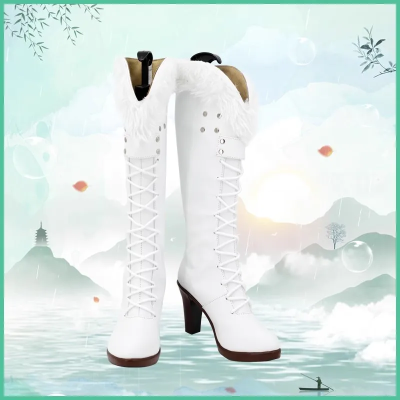

Anime Robin Cosplay Shoes Boots Game Miss Allsunday Role Play Halloween Carnival Party Outfit Christmas Prop Women Men