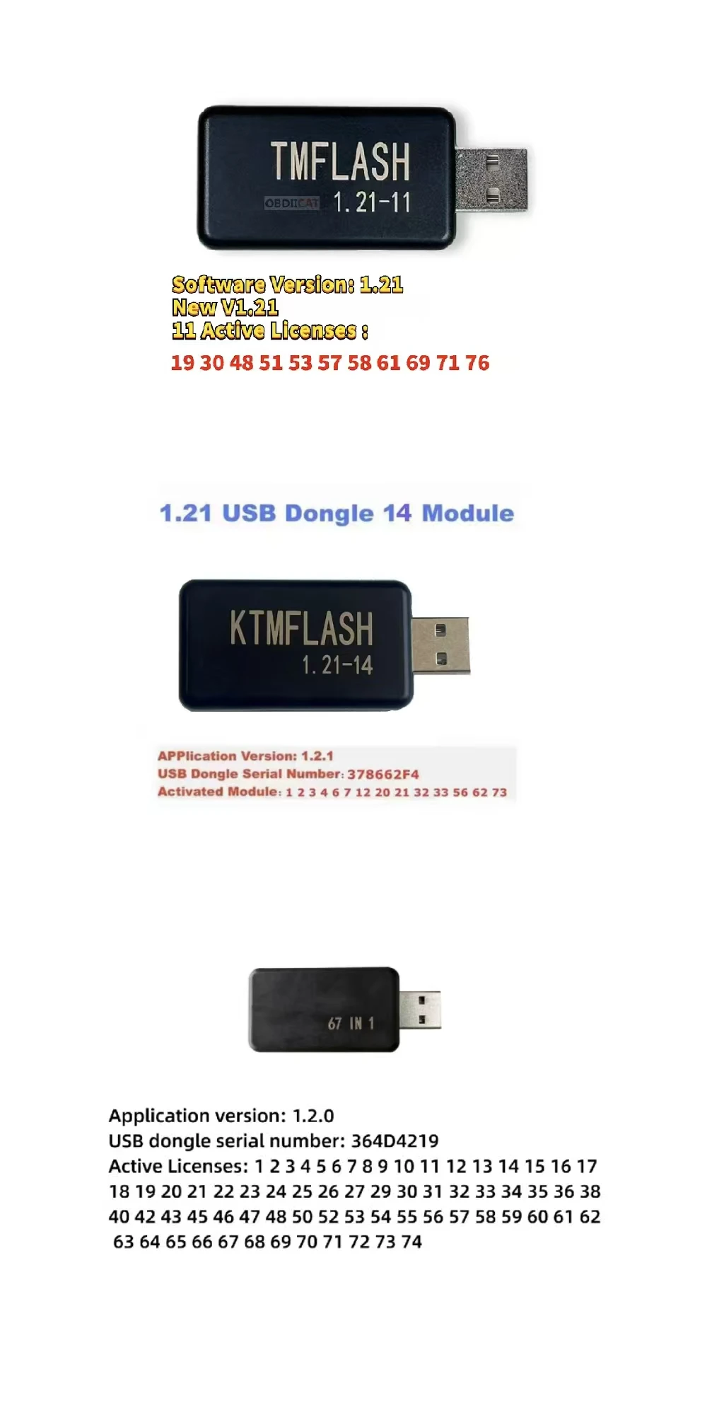 SM2 PRO Dongle USB Universal V1.21 – Ferramenta de Flash PCM com 69 ...