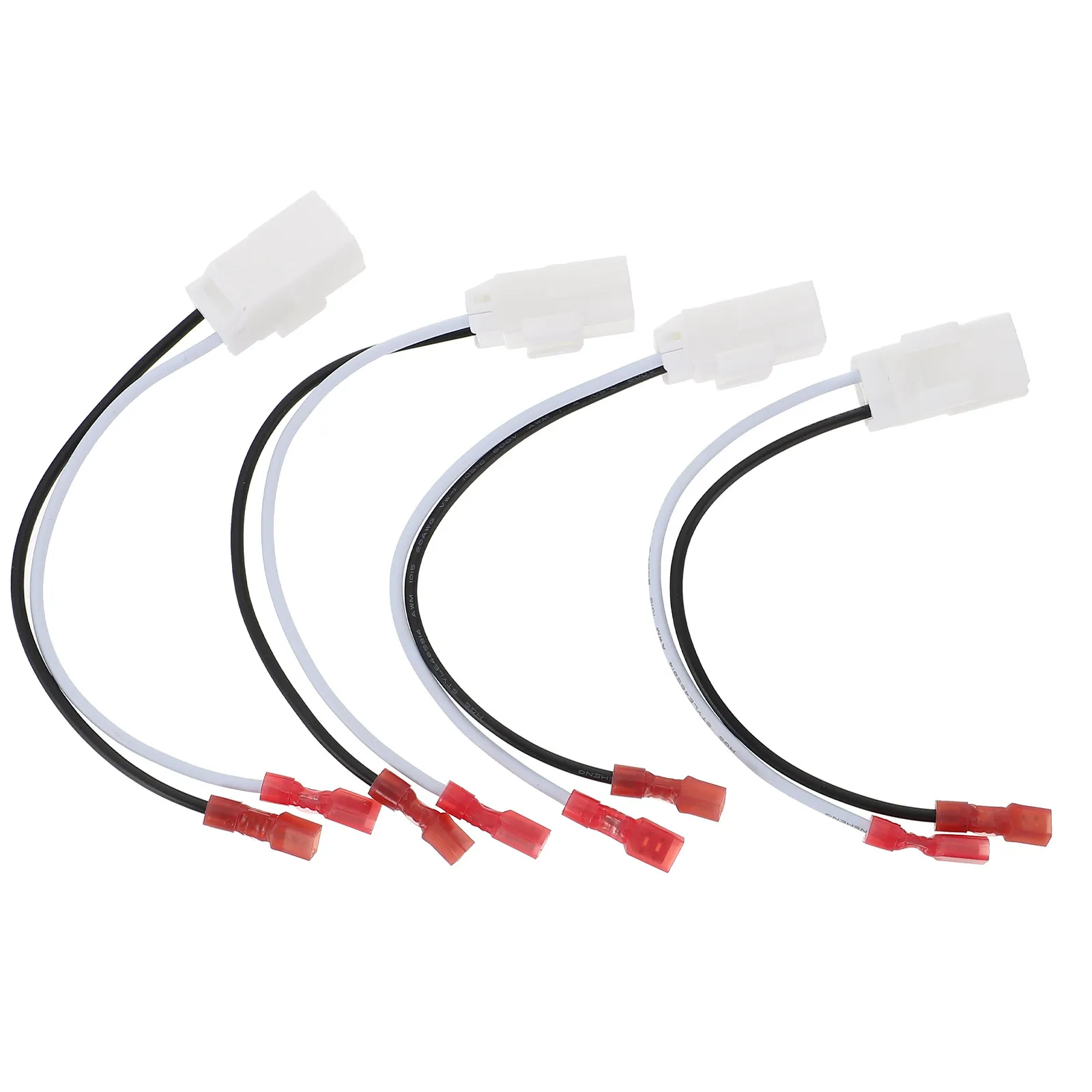 4Pcs 스피커 와이어 하네스 어댑터 전문 자동차 도어 전면 후면 스피커 커넥터..
