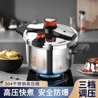 Large capacity thickened 304 stainless steel explosion-proof pressure cooker composite multi-layer bottom induction cooker 1
