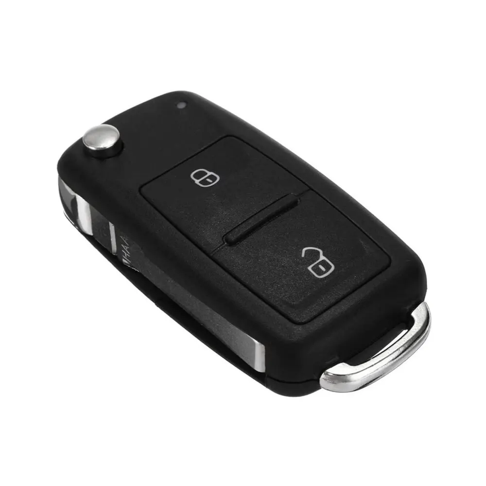 Car Accessories 2 Button Remote Key Fob Case with Battery For VW Transporter T5 Polo Golf Polo