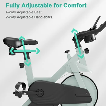 Superun Exercise Bike – 32-Level Magnetic Resistance, Low-Noise Home Stationary Cycling Bike 5