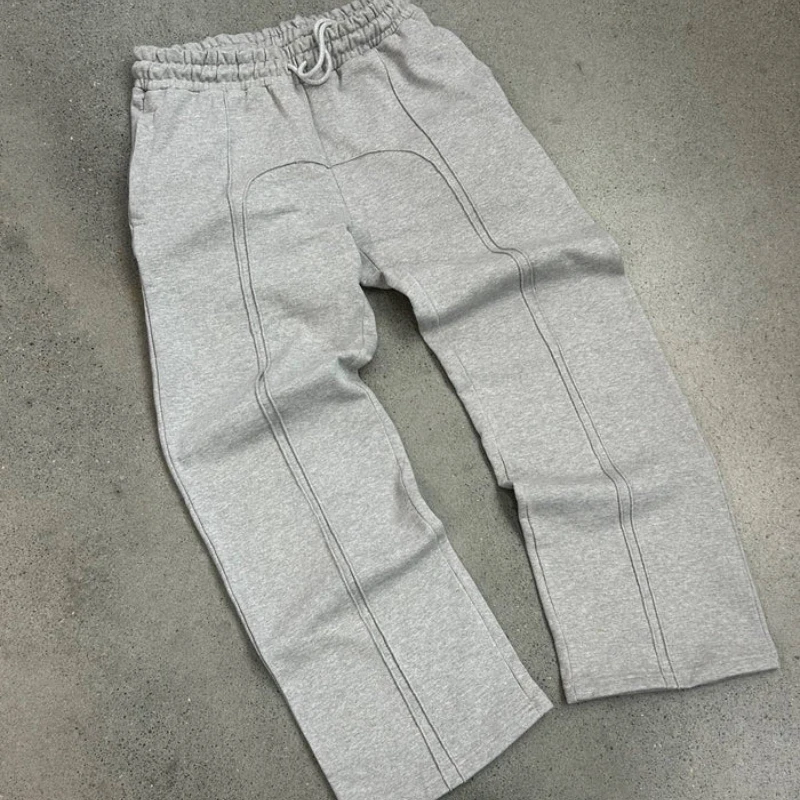 Y2K Streetwear Baggy Pants men women High Street Trendy Straight Casual Pants Harajuku Retro Splicing Oversized Sweatpants wide leg pants fashion pants fashionable wide leg pants
