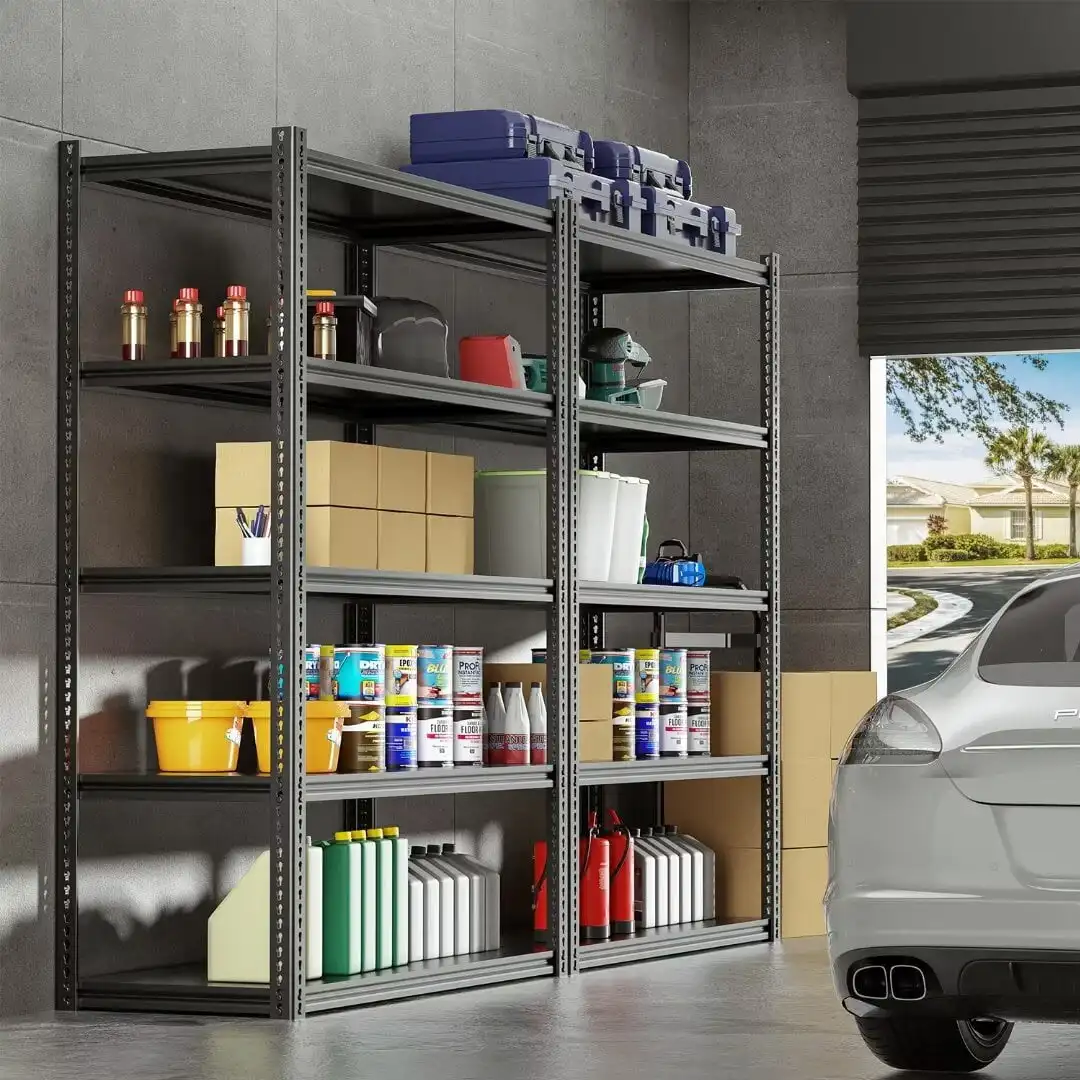 5 Tier Garage Shelving Heavy Duty Steel Shelving Unit 2000LB Capacity Adjustable Metal Storage Rack 36"W X 16"D X 72"H 4