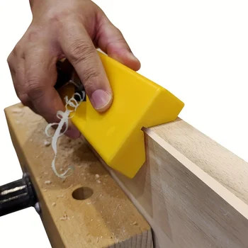 Rifilatore per Bordi in Legno, Pialla Manuale per Falegnameria, Utensile per Smussare Legno Compensato, MDF, Legno Massello, Strumento Fai-da-Te per Carpentieri con Lama Regolabile