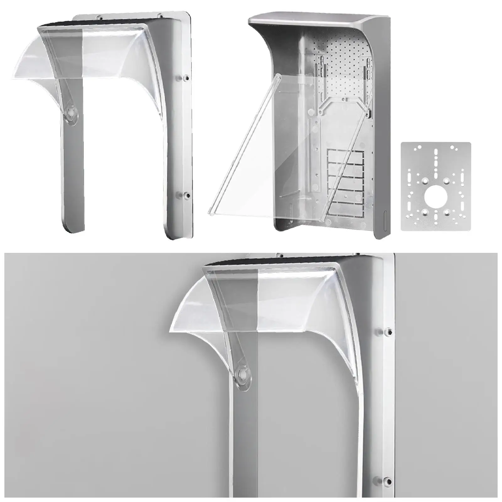 Doorbell Rain Cover Easy to Install Video Doorbell Rainproof Outside Waterproof Cover Door Bell Protective Box Clear