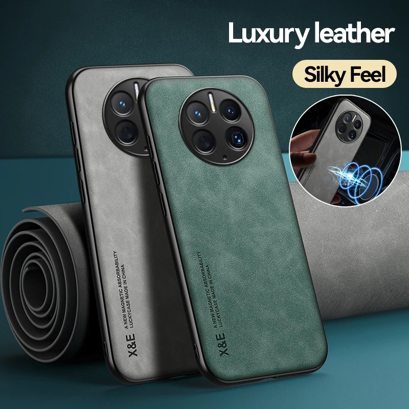 Custodia In Pelle Di Lusso Per Huawei Mate 50 Pro 40 Pro Cover Posteriore Antiurto In Silicone + Pc Per Huawei Mate 20 30 Pro 5G