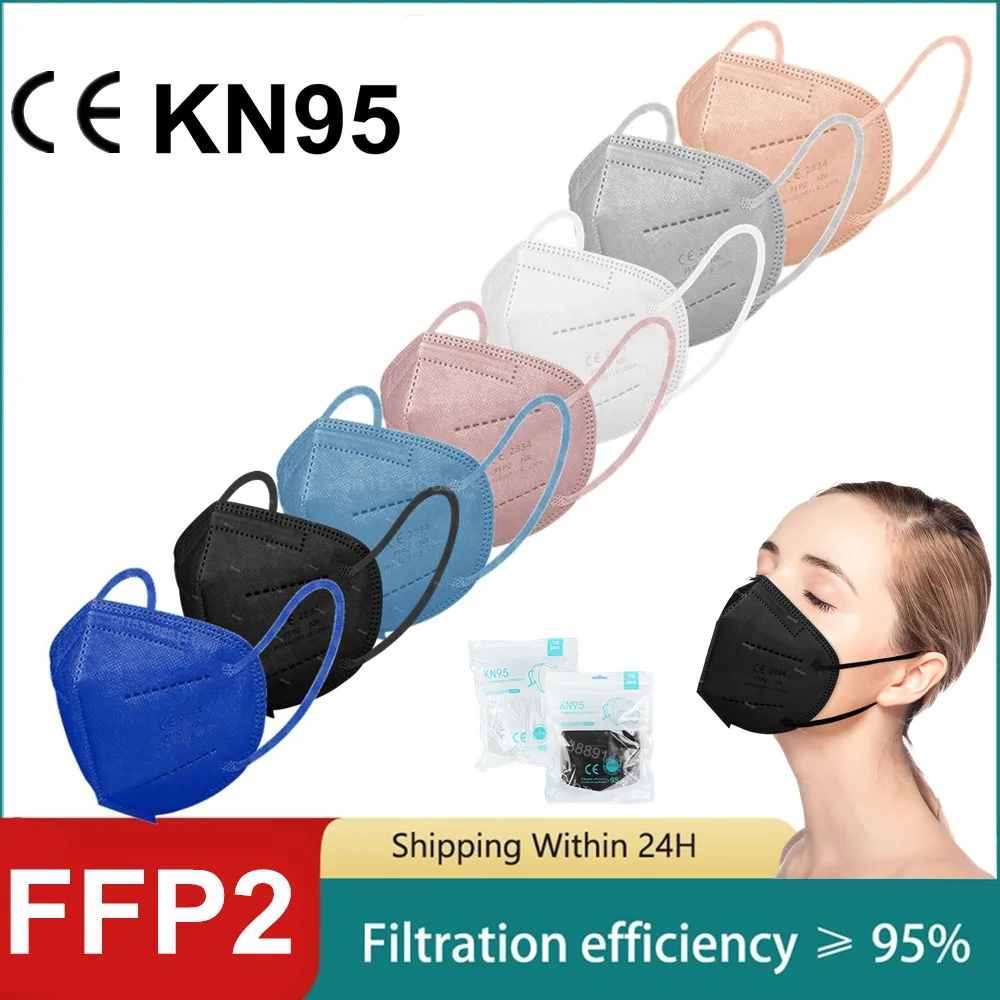

FPP2 маски 5 слоев Mascherine FFP2 FFPP2 Mascarilla KN95 FFP2Mask CE Mascarillas fp2взрослые