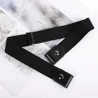 Canvas Adjustable Elastic Waist Band Invisible Belt Buckle-Free Belts for Women Men Jean Pants Dress No Buckle Easy To Wear 4