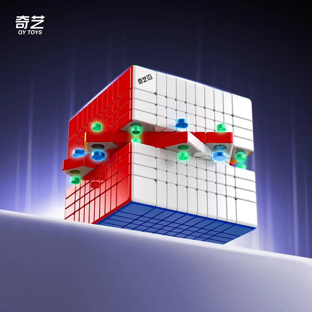 [Picube] QiYi 10X10 코어 마그네틱 버전 매직 스피드 큐브 스티커리스 전문 퍼즐 피젯 장난감 10 스트레스 해소 장난감