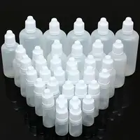 5PCS 5ml/10ml/15ml/20ML/30ML/50ML/100ML Empty Plastic Squeezable Dropper Bottles Eye Liquid Dropper Refillable Bottle 1