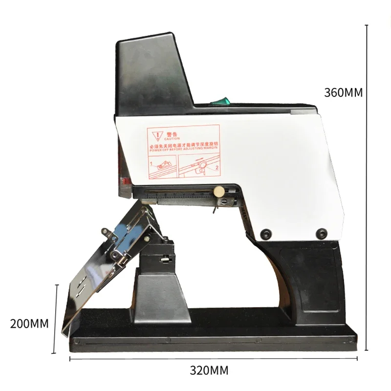 

ST-1000T Electric Flat Binding Saddle Stapler Paper Book Document Binding Machine Teaching and Research Data Binding Stationery