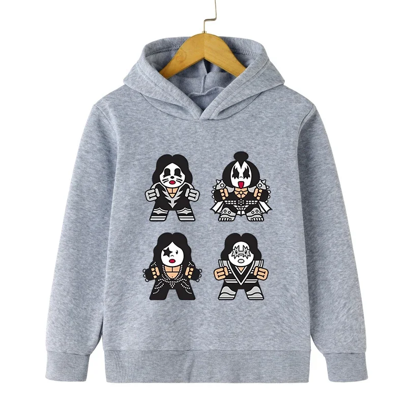 

Halloween Hoodie Boys Horror Movies Characters Print Pullover Funny Scary Sweatshirts Long Sleeve Kids Clothes Girls Sudadera