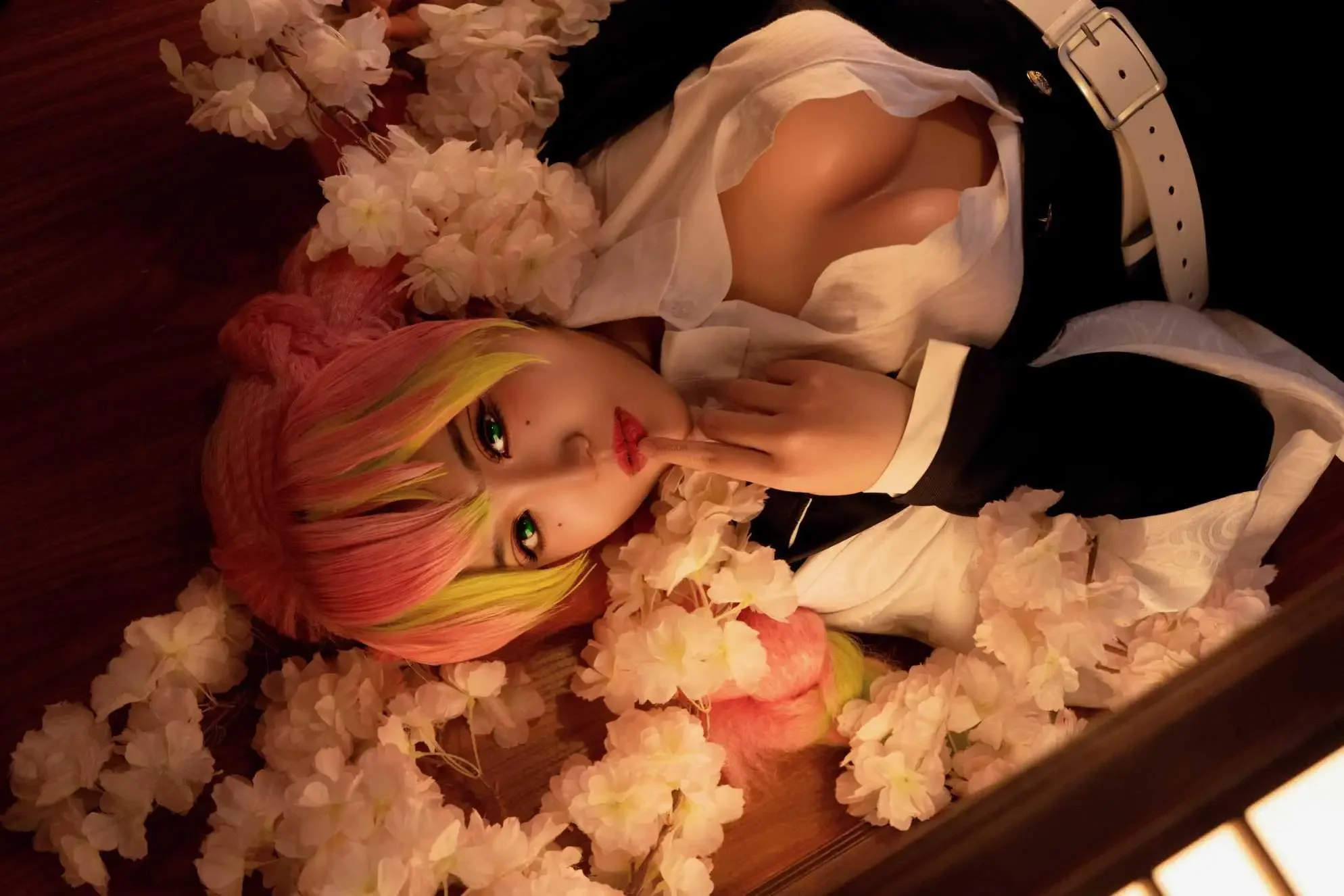 Demon Slayer: Mitsuri Kanroji Cosplay Costume for Women (Unofficial)