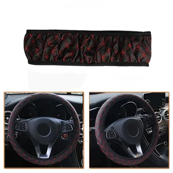 New Arrival High Quality Car Steering Wheel Cover PU Leather 38cm Non-Slip Protection Cover Be Used In All Seasons 1