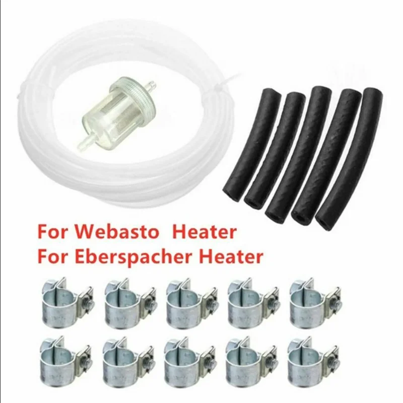 For Webasto Eberspacher Diesel Heater Inline Fuel Filter Hose Clip Pipe  Line Kit Replace Parking heater Fuel Tank Hose Clip Kits - AliExpress