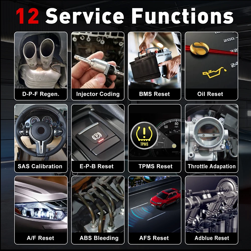 LAUNCH X431 CRP129I V2.0 자동차 스캐너, Eng SRS ABS 변속기 시스템 진단 도구, 11 개 언어, 12 개 재설정, 무료 업데이트 스캔