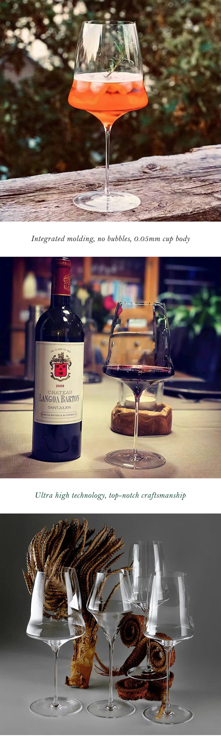 Description Picture 6 of itemJINYOUJIA Josephinen Style Luxury Superior Quality Crystal Wine Glass 0.5mm Extremely Thin Handmade Flawless Champagne Cup