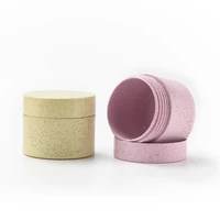 Récipients cosmétiques biodégradables de blé multicolore, pot de crème de paille de blé Recyclable avec bouchon à vis 50g 100g 150g 250g, vente en gros 4