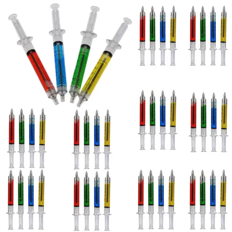 2/1PCS Creative Syringe Ball Point Pens Blood Nurse Hospital Office School Stationery Household Items Color Random ﻿