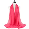 108118-094e8e.jpg Femmes musulmanes en mousseline de soie Hijab châles écharpe Modal coton Jersey Hijabs plaine douce pour femme musulman Voile bandeau 70*180 cm islamique