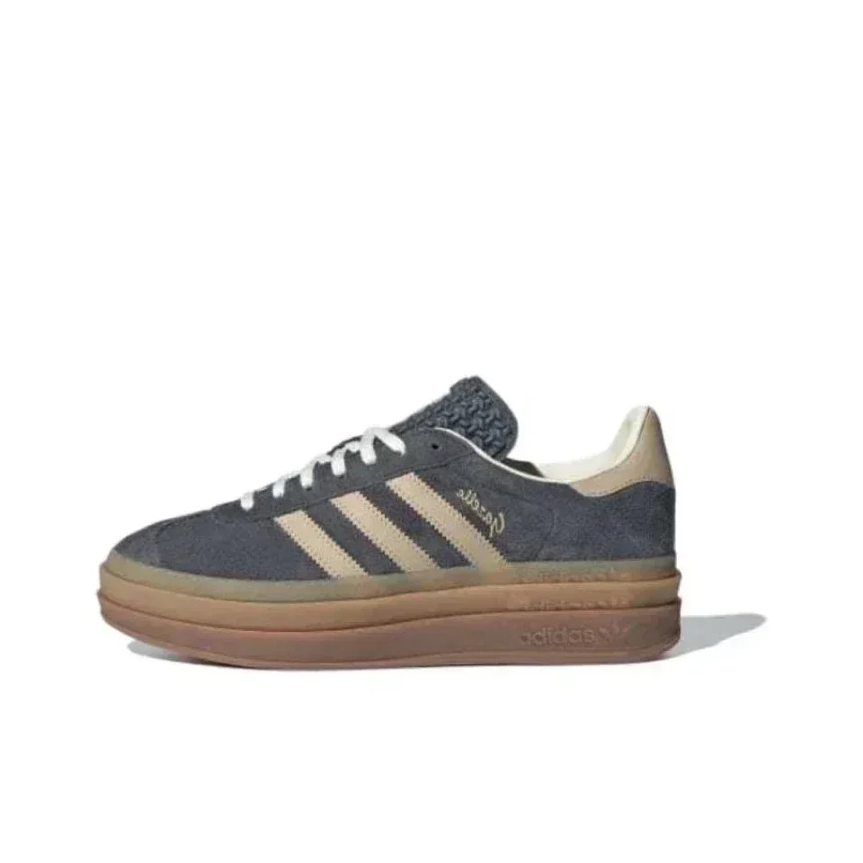 Women Shoes Adidas Gazelle Bold Skateboarding Shoes Thick Sole Casual Non-slip