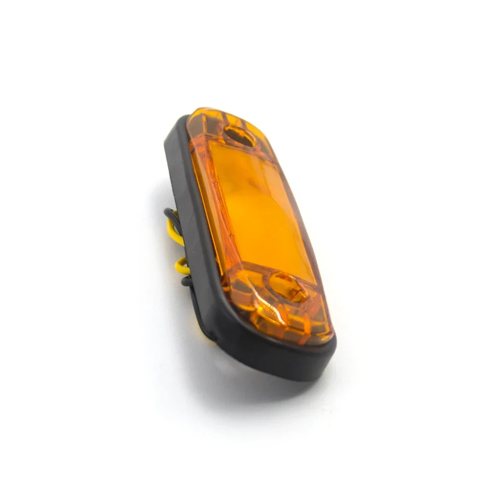 4x/6x/10x 12V 24V 4 LED Car External Side Marker Warning Light Oval Clearance Signal Brake Lamp Trailer Truck Lorry Caravan Bus
