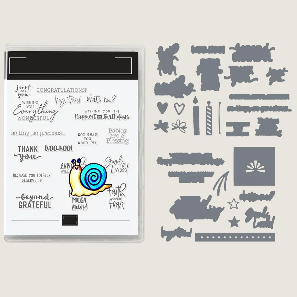 July to December 2022 Stampin Pattern Clear Stamps and Metal Cutting Dies Set For DIY Craft Making Card Scrapbooking Stamps Up