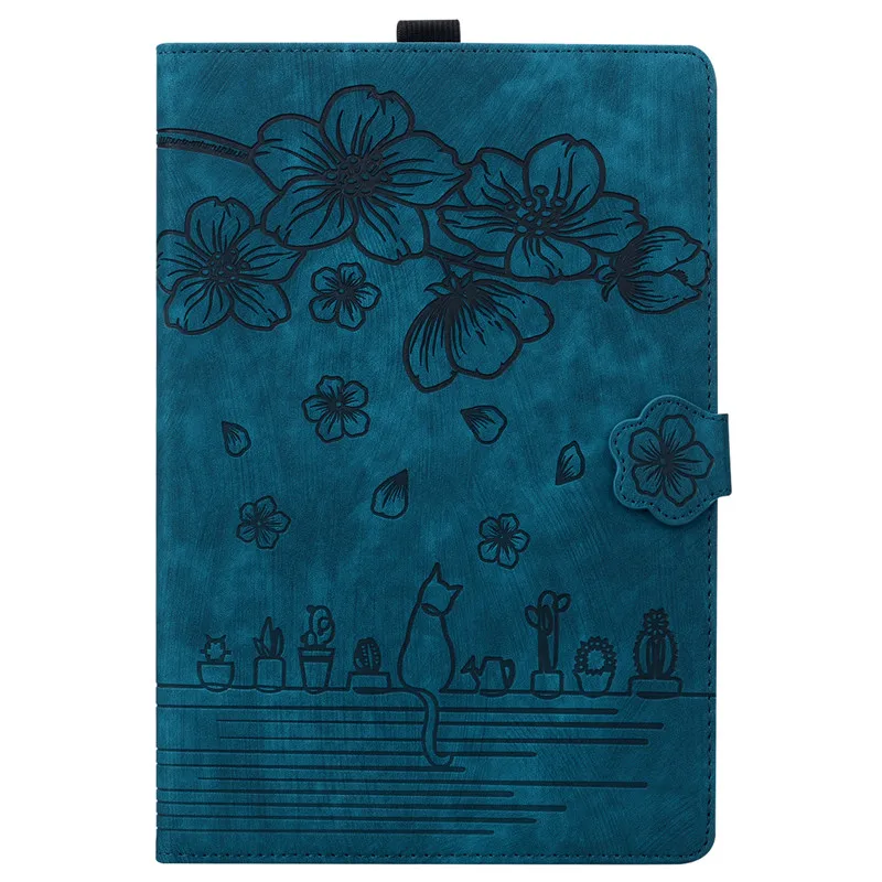 Floral Cat Wallet Cover