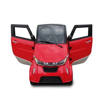 2021 New Electric Low Speed Enclosed Four Wheel Electric Vehicle Passenger Car With Trunk Electric Small