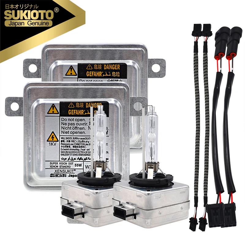 

SUKIOTO GENUINE JAPAN OEM 55W D3S D1S D8S Xenon Headlight Ballast Kit 8K0941597 8K0941597C 8K0941597E For Audi For VW CC Passat