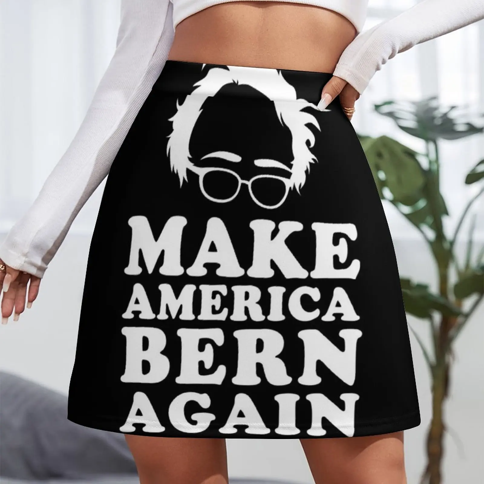 Make America Bern Again Bernie Sanders Mini Skirt kawaii clothes Female dress clothes
